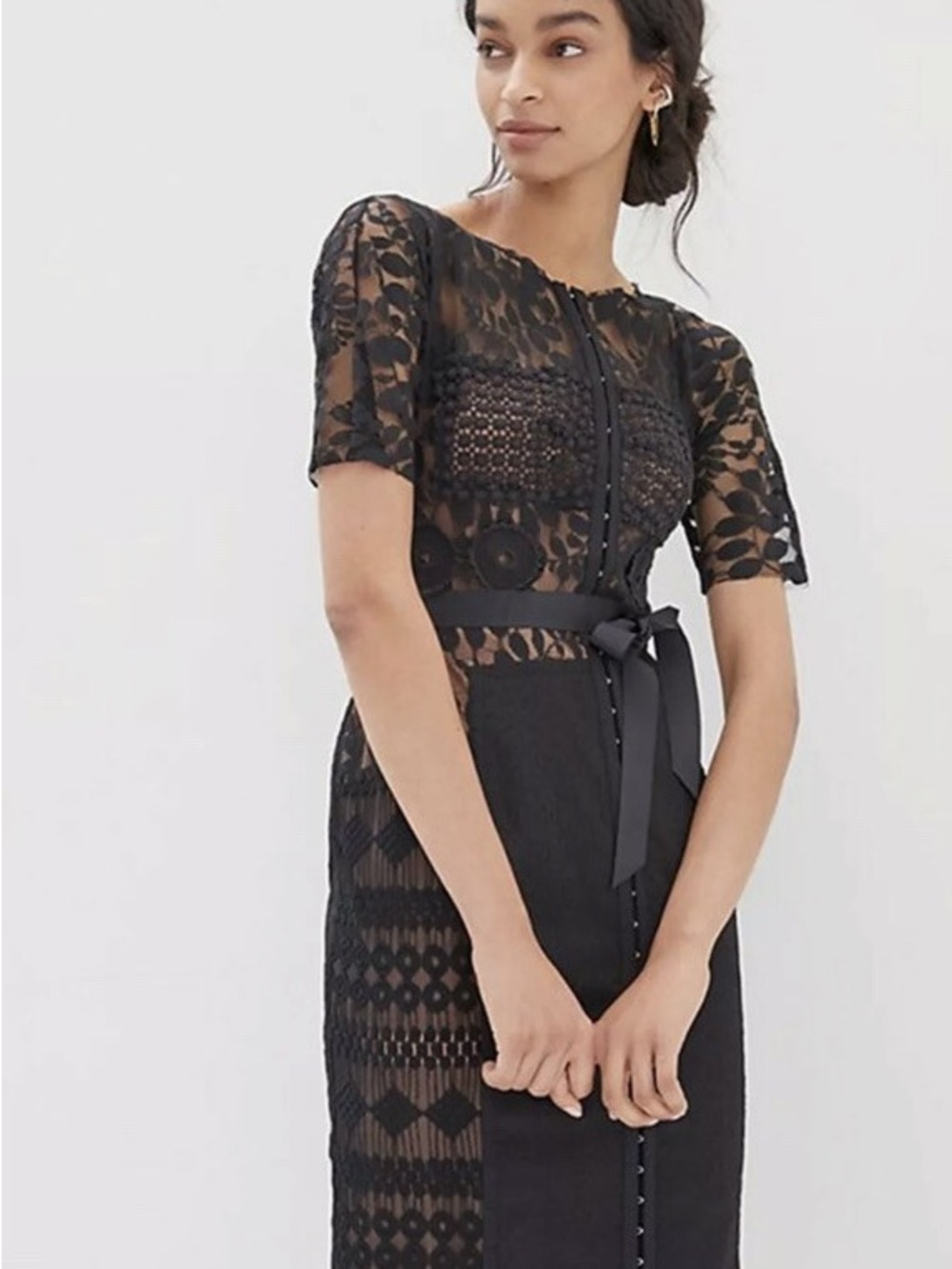 NWT Beguile by Byron Lars for Anthropologie “Carissima” Lace Midi Dress
